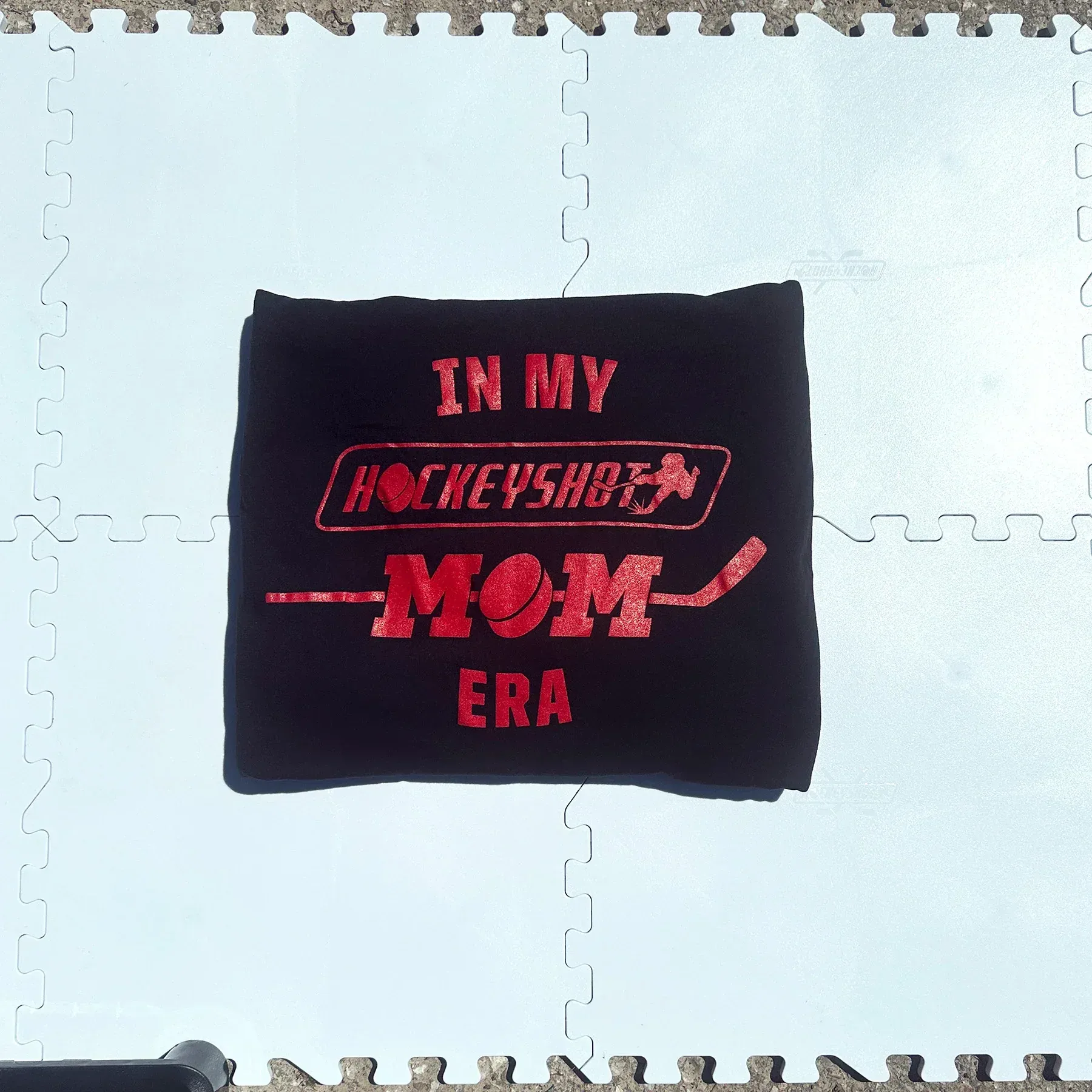 "In My HockeyShot Mom Era" Blanket